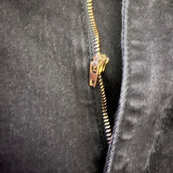 Fashion Nova 1X Black Jeans Busted Zipper - Picture 5 of 7